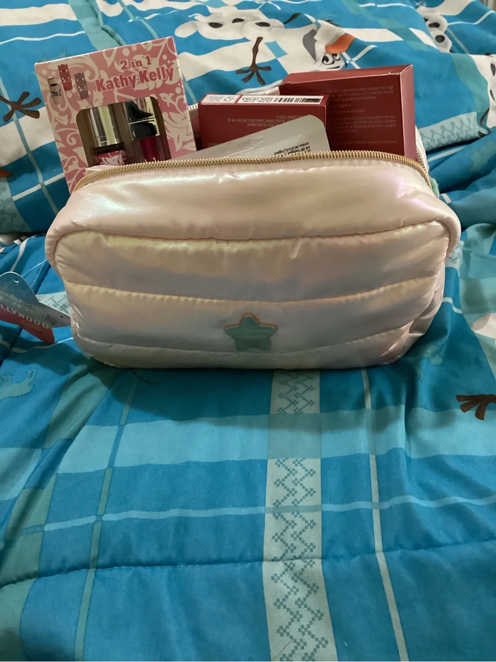 21 piece Beauty/self care bundle- crème shop Hollywood makeup pouch included